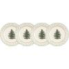 imageSpode Christmas Tree Polka Dot Dessert Plate Set of 4  Festive 8Inch Stoneware Plates for Holiday Entertaining Appetizers Snacks  Microwave Dishwasher Freezer Safe Party Appetizer Dishes