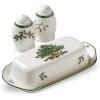 imageSpode Christmas Tree Trivet  8quot Heat Resistant Porcelain Christmas Holiday Tabletop Protector  Dishwasher SafeChristmas Tree 3Piece Hostess Set