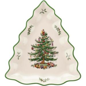 imagePortmeirion Christmas Tree 10inch TreeShaped Dish  Porcelain Holiday Serveware Festive Dish Christmas Tableware Dishwasher ampamp Microwave Safe  Ideal for Holiday Gatherings