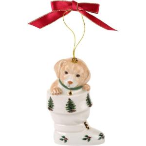 imageSpode Christmas Tree Letters to Santa Christmas Ornament LongLasting Festive Holiday Ornament for Christmas Treeampamp Seasonal Display  Stylish Christmas Decoration for Mantel Shelves Home AccentsPuppy in Boot