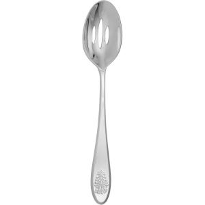 imageSpode Christmas Tree Serving Fork Holiday Flatware for Your Favorite Christmas Dishes 1810 Stainless Steel Cutlery for Festive Table Settings 10Inch Dishwasher Safe Holiday UtensilsSlotted Serving Spoon