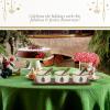 imagePortmeirion Spode Christmas Tree Holiday Serving Dishes  7Piece Set BeigeGreen Ceramic Serving Bowl  Dip Bowls  Holiday Dinnerware Dishwasher and Microwave Safe Festive Tableware