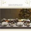 imageSpode Christmas Tree 10Inch Porcelain Pasta Bowl  Elegant Rimmed Bowl for Serving Salad Spaghetti Soup  Durable Dishwasher Microwave and Freezer Safe  Holiday Meals and Festive Table Settings