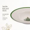 imageSpode Christmas Tree 10Inch Porcelain Pasta Bowl  Elegant Rimmed Bowl for Serving Salad Spaghetti Soup  Durable Dishwasher Microwave and Freezer Safe  Holiday Meals and Festive Table Settings