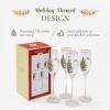 imageSpode Christmas Tree 15oz Highball Glasses Set of 4  GoldRimmed Elegant HolidayThemed Glassware Festive Holiday Drinkware for Christmas Parties New Years Toasts and Festive OccasionsChampagne Flutes