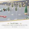 imageSpode Christmas Tree 15oz Highball Glasses Set of 4  GoldRimmed Elegant HolidayThemed Glassware Festive Holiday Drinkware for Christmas Parties New Years Toasts and Festive OccasionsChampagne Flutes