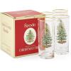 imageSpode Christmas Tree 15oz Highball Glasses Set of 4  GoldRimmed Elegant HolidayThemed Glassware Festive Holiday Drinkware for Christmas Parties New Years Toasts and Festive OccasionsModern