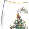 imageSpode Christmas Tree 15oz Highball Glasses Set of 4  GoldRimmed Elegant HolidayThemed Glassware Festive Holiday Drinkware for Christmas Parties New Years Toasts and Festive OccasionsChristmas Tree Stemless Wine Glasses Set of 4