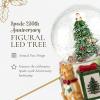 imageSpode Christmas Tree 250th Anniversary Winter Wonderland Snow Globe Plays Soothing Music  Durable Earthenware Personalized Collectible Holiday Gift  Great for Christmas Weddings Home Dcor