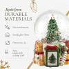 imageSpode Christmas Tree 250th Anniversary Winter Wonderland Snow Globe Plays Soothing Music  Durable Earthenware Personalized Collectible Holiday Gift  Great for Christmas Weddings Home Dcor