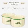 imageSpode Christmas Tree 35quot Round Ramekins Set of 2  Oven Safe Porcelain Ramekin Dishes for Souffl Crme Brle Custard  Microwave ampamp Dishwasher Safe Festive Dipping Sauce Cups Holiday Baking Set
