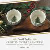 imageSpode Christmas Tree 35quot Round Ramekins Set of 2  Oven Safe Porcelain Ramekin Dishes for Souffl Crme Brle Custard  Microwave ampamp Dishwasher Safe Festive Dipping Sauce Cups Holiday Baking Set