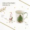 imageSpode Christmas Tree Collection 11oz Ceramic Mug ampamp 3quot Santa Ornament Set  Holiday Coffee or Tea Mug ampamp Decorative Hanging Ornament  Festive Porcelain Holiday Dcor Gift SetMug Gift Set