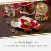 imageSpode Christmas Tree Collection Figural Cookies for Santa Platter  12 Inch Serving Plate for Cookies Desserts and Christmas Treats  Made of Dolomite  Perfect and Christmas Home Dcor