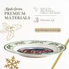imageSpode Christmas Tree Collector Plate  Exclusive Border with Red Ribbon ampamp Black Check Seasonal Display or Holiday Tableware Use 8quot Porcelain Plate  Microwave ampamp Dishwasher Safe Great Holiday Gift10 Inch