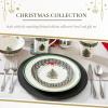imageSpode Christmas Tree Collector Plate  Exclusive Border with Red Ribbon ampamp Black Check Seasonal Display or Holiday Tableware Use 8quot Porcelain Plate  Microwave ampamp Dishwasher Safe Great Holiday Gift8 Inch