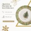 imageSpode Christmas Tree Collector Plate  Exclusive Border with Red Ribbon ampamp Black Check Seasonal Display or Holiday Tableware Use 8quot Porcelain Plate  Microwave ampamp Dishwasher Safe Great Holiday Gift8 Inch