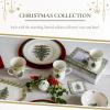 imageSpode Christmas Tree Collector Plate  Exclusive Border with Red Ribbon ampamp Black Check Seasonal Display or Holiday Tableware Use 8quot Porcelain Plate  Microwave ampamp Dishwasher Safe Great Holiday Gift10 Inch