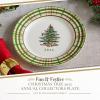 imageSpode Christmas Tree Collector Plate  Exclusive Border with Red Ribbon ampamp Black Check Seasonal Display or Holiday Tableware Use 8quot Porcelain Plate  Microwave ampamp Dishwasher Safe Great Holiday Gift8 Inch