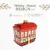 imageSpode Christmas Tree Cookie Jar with Lid 85quot Ceramic Holiday Train Car Dish for Cookies Candy Nuts  Festive Christmas Home Decor ampamp Holiday Treats Jar  Great for Collectors