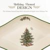 imageSpode Christmas Tree DiamondShaped Dish  88quot Porcelain Holiday Serving Dish Ideal for Salads Pasta Side Dishes  Dishwasher Microwave Freezer Safe  Matching Christmas Dinnerware Collection