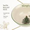 imageSpode Christmas Tree Dip Bowls  Set of 2 Naughty and Nice 4Inch Ceramic Serving Bowls for Holiday Dips Snacks Nibbles  Festive Tableware Christmas Tree Design  Dishwasher ampamp Microwave Safe