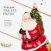 imageSpode Christmas Tree Figural Santa Cookie Jar  12quot Dolomite Christmas Cookie Jar with Lid  Holiday Treat Jar Decorative Candy Jar for Kitchen Counter Festive Home Decor Seasonal Gift Idea
