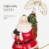 imageSpode Christmas Tree Figural Santa Cookie Jar  12quot Dolomite Christmas Cookie Jar with Lid  Holiday Treat Jar Decorative Candy Jar for Kitchen Counter Festive Home Decor Seasonal Gift Idea