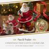 imageSpode Christmas Tree Figural Santa Cookie Jar  12quot Dolomite Christmas Cookie Jar with Lid  Holiday Treat Jar Decorative Candy Jar for Kitchen Counter Festive Home Decor Seasonal Gift Idea