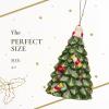 imageSpode Christmas Tree Figural Tree Bell Ornament Gold Dolomite Hanging Ornament Christmas Decoration