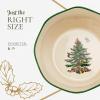 imageSpode Christmas Tree Flared Scalloped Bowl Green Made of Porcelain 6Inch Dish for Rice Dessert or a Snack Dishwasher Safe Microwave Safe Freezer Safe