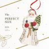 imageSpode Christmas Tree Hanging Santa Ornament Elegant Hanging Decoration for Christmas Trees  Holiday Home Accents ampamp Festive Ornament  Thoughtful Keepsake ampamp Gift for Friends ampamp Family375 H x 2 L x 2 W