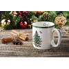 imageSpode Christmas Tree Individual Fruit Bowl  7 Inch Porcelain Oatmeal Salad Soup Cereal Breakfast Dessert Bowl  Durable Stackable Microwave ampamp Dishwasher Safe  Decorative Holiday Design4Piece Dinnerware Place Setting