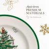 imageSpode Christmas Tree Individual Fruit Bowl  7 Inch Porcelain Oatmeal Salad Soup Cereal Breakfast Dessert Bowl  Durable Stackable Microwave ampamp Dishwasher Safe  Decorative Holiday Design5Piece Dinnerware Set