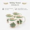 imageSpode Christmas Tree Individual Fruit Bowl  7 Inch Porcelain Oatmeal Salad Soup Cereal Breakfast Dessert Bowl  Durable Stackable Microwave ampamp Dishwasher Safe  Decorative Holiday DesignChristmas Tree Mug