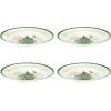 imageSpode Christmas Tree Individual Fruit Bowl  7 Inch Porcelain Oatmeal Salad Soup Cereal Breakfast Dessert Bowl  Durable Stackable Microwave ampamp Dishwasher Safe  Decorative Holiday DesignChristmas Tree Soup Plate Set