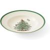 imageSpode Christmas Tree Individual Fruit Bowl  7 Inch Porcelain Oatmeal Salad Soup Cereal Breakfast Dessert Bowl  Durable Stackable Microwave ampamp Dishwasher Safe  Decorative Holiday DesignChristmas Tree Soup Plate Set