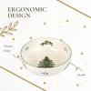 imageSpode Christmas Tree Individual Fruit Bowl  7 Inch Porcelain Oatmeal Salad Soup Cereal Breakfast Dessert Bowl  Durable Stackable Microwave ampamp Dishwasher Safe  Decorative Holiday DesignChristmas Tree Individual Fruit Bowl