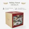 imageSpode Christmas Tree Individual Fruit Bowl  7 Inch Porcelain Oatmeal Salad Soup Cereal Breakfast Dessert Bowl  Durable Stackable Microwave ampamp Dishwasher Safe  Decorative Holiday Design12Piece Dinnerware Set