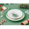 imageSpode Christmas Tree Individual Fruit Bowl  7 Inch Porcelain Oatmeal Salad Soup Cereal Breakfast Dessert Bowl  Durable Stackable Microwave ampamp Dishwasher Safe  Decorative Holiday DesignChristmas Tree Soup Plate Set