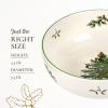 imageSpode Christmas Tree Individual Fruit Bowl  7 Inch Porcelain Oatmeal Salad Soup Cereal Breakfast Dessert Bowl  Durable Stackable Microwave ampamp Dishwasher Safe  Decorative Holiday DesignChristmas Tree Individual Fruit Bowl
