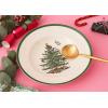 imageSpode Christmas Tree Individual Fruit Bowl  7 Inch Porcelain Oatmeal Salad Soup Cereal Breakfast Dessert Bowl  Durable Stackable Microwave ampamp Dishwasher Safe  Decorative Holiday DesignChristmas Tree Soup Plate Set