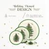 imageSpode Christmas Tree Individual Fruit Bowl  7 Inch Porcelain Oatmeal Salad Soup Cereal Breakfast Dessert Bowl  Durable Stackable Microwave ampamp Dishwasher Safe  Decorative Holiday Design5Piece Dinnerware Set