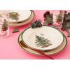 imageSpode Christmas Tree Individual Fruit Bowl  7 Inch Porcelain Oatmeal Salad Soup Cereal Breakfast Dessert Bowl  Durable Stackable Microwave ampamp Dishwasher Safe  Decorative Holiday DesignChristmas Tree Soup Plate Set
