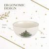 imageSpode Christmas Tree Large Round Bowl  10Inch Porcelain Serving Dish for Salad Pasta and Side Dishes  Iconic Holiday Design with Green Trim Dishwasher Microwave Safe  Festive Gatherings