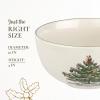 imageSpode Christmas Tree Large Round Bowl  10Inch Porcelain Serving Dish for Salad Pasta and Side Dishes  Iconic Holiday Design with Green Trim Dishwasher Microwave Safe  Festive Gatherings