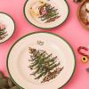 imageSpode Christmas Tree Luncheon Plate 9Inch Porcelain Dinner ampamp Appetizer Plate HolidayThemed Serving Plate Microwave ampamp Dishwasher Safe Festive Collectible Seasonal Dining Plate
