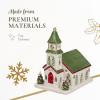 imageSpode Christmas Tree Miniature Christmas Village Figural Decoration LED Lighted Christmas Village Set Ceramic Holiday Decor  Dolomite Christmas Collectible for Indoor Display ChurchChurch