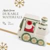 imageSpode Christmas Tree Miniature Christmas Village Figural Decoration LED Lighted Christmas Village Set Ceramic Holiday Decor  Dolomite Christmas Collectible for Indoor Display ChurchTrain