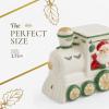 imageSpode Christmas Tree Miniature Christmas Village Figural Decoration LED Lighted Christmas Village Set Ceramic Holiday Decor  Dolomite Christmas Collectible for Indoor Display ChurchTrain